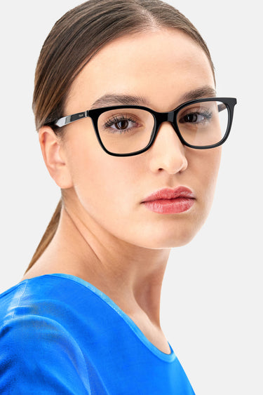 Premium Women Polaroid Eyeglasses: PLD D423 - Black - SpecSMART Eye Clinic (Front Face View)